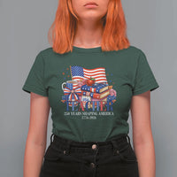 250 Years Shaping America Anniversary T Shirt For Women Proud Educator Gift