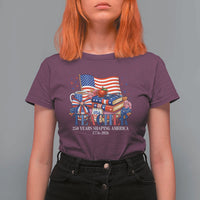 250 Years Shaping America Anniversary T Shirt For Women Proud Educator Gift