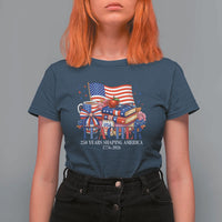 250 Years Shaping America Anniversary T Shirt For Women Proud Educator Gift