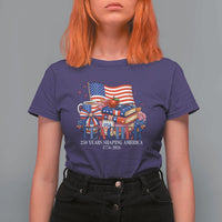 250 Years Shaping America Anniversary T Shirt For Women Proud Educator Gift