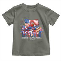 250 Years Shaping America Anniversary Toddler T Shirt Proud Educator Gift