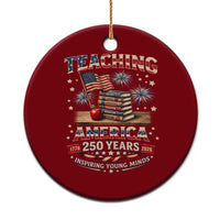 American Teacher Gift Ceramic Ornament Inspiring Young Minds 250th Anniversary