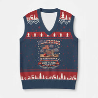 American Teacher Gift V-Neck Knit Sweater Vest Inspiring Young Minds 250th Anniversary