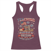 American Teacher Gift Racerback Tank Top Inspiring Young Minds 250th Anniversary