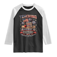 American Teacher Gift Raglan Shirt Inspiring Young Minds 250th Anniversary