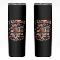 American Teacher Gift Skinny Tumbler Inspiring Young Minds 250th Anniversary