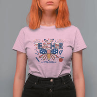 Proud American Teacher 250 Years T Shirt For Women Patriotic Educator Gift