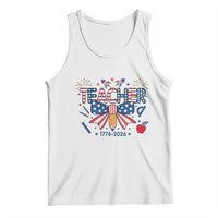 Proud American Teacher 250 Years Tank Top Patriotic Educator Gift