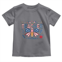 Proud American Teacher 250 Years Toddler T Shirt Patriotic Educator Gift