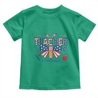 Proud American Teacher 250 Years Toddler T Shirt Patriotic Educator Gift