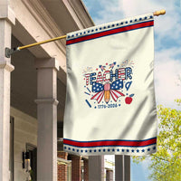 Proud American Teacher 250 Years Patriotic Garden Flag Educator Gift