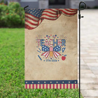 Proud American Teacher 250 Years Patriotic Garden Flag Educator Gift