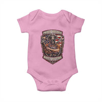 Vintage Proud American Welder Baby Onesie Built By Fire Blue Collar Dad Gift