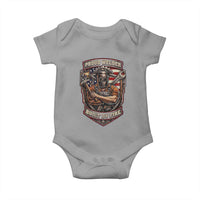 Vintage Proud American Welder Baby Onesie Built By Fire Blue Collar Dad Gift