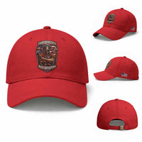 Vintage Proud American Welder Baseball Cap Built By Fire Blue Collar Dad Gift