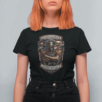 Vintage Proud American Welder T Shirt For Women Built By Fire Blue Collar Dad Gift