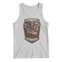 Vintage Proud American Welder Tank Top Built By Fire Blue Collar Dad Gift