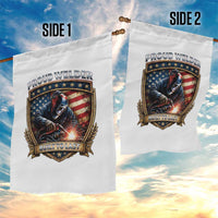 Built To Last Proud Welder Garden Flag Blue Collar American Dad Gift
