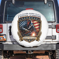 Built To Last Proud Welder Spare Tire Cover Blue Collar American Dad Gift