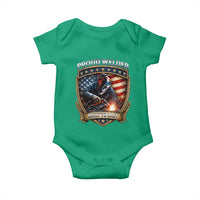 Built To Last Proud Welder Baby Onesie Blue Collar American Dad Gift