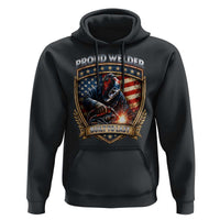 Built To Last Proud Welder Hoodie Blue Collar American Dad Gift