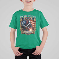 Built To Last Proud Welder T Shirt For Kid Blue Collar American Dad Gift