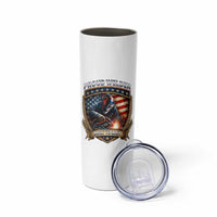 Built To Last Proud Welder Skinny Tumbler Blue Collar American Dad Gift