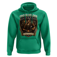 Proud Welder Graphic Hoodie Built To Last Worker Gift