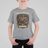 Proud Welder Graphic T Shirt For Kid Built To Last Worker Gift