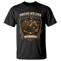 Proud Welder Graphic T Shirt Built To Last Worker Gift