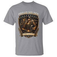 Proud Welder Graphic T Shirt Built To Last Worker Gift