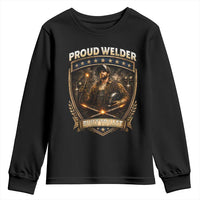 Proud Welder Graphic Youth Sweatshirt Built To Last Worker Gift