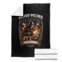 Proud Welder Whatever It Takes Throw Blanket Vintage Mechanic Workwear