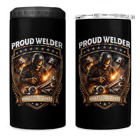 Proud Welder Whatever It Takes 4 in 1 Can Cooler Tumbler Vintage Mechanic Workwear