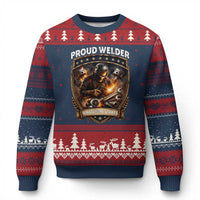 Proud Welder Whatever It Takes Ugly Christmas Sweater Vintage Mechanic Workwear