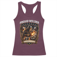 Proud Welder Whatever It Takes Racerback Tank Top Vintage Mechanic Workwear