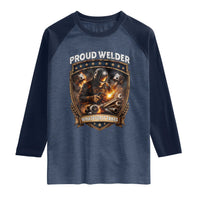 Proud Welder Whatever It Takes Raglan Shirt Vintage Mechanic Workwear