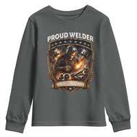 Proud Welder Whatever It Takes Youth Sweatshirt Vintage Mechanic Workwear