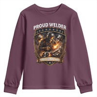 Proud Welder Whatever It Takes Youth Sweatshirt Vintage Mechanic Workwear