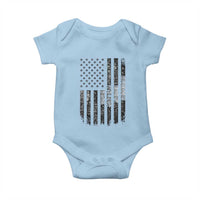 Husband Daddy Welder Hero Baby Onesie Patriotic Welding American Flag Graphic
