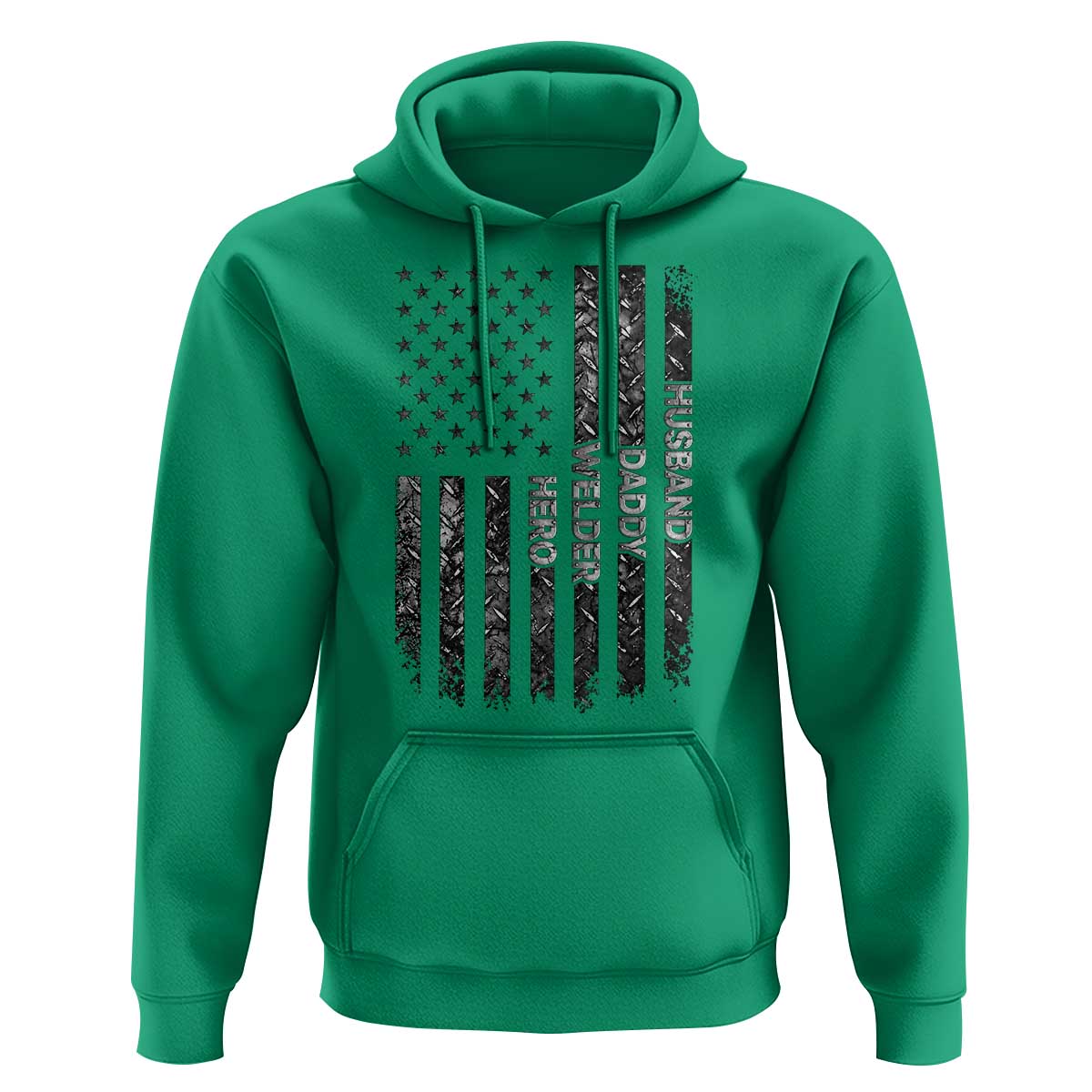 Husband Daddy Welder Hero Hoodie Patriotic Welding American Flag Graphic