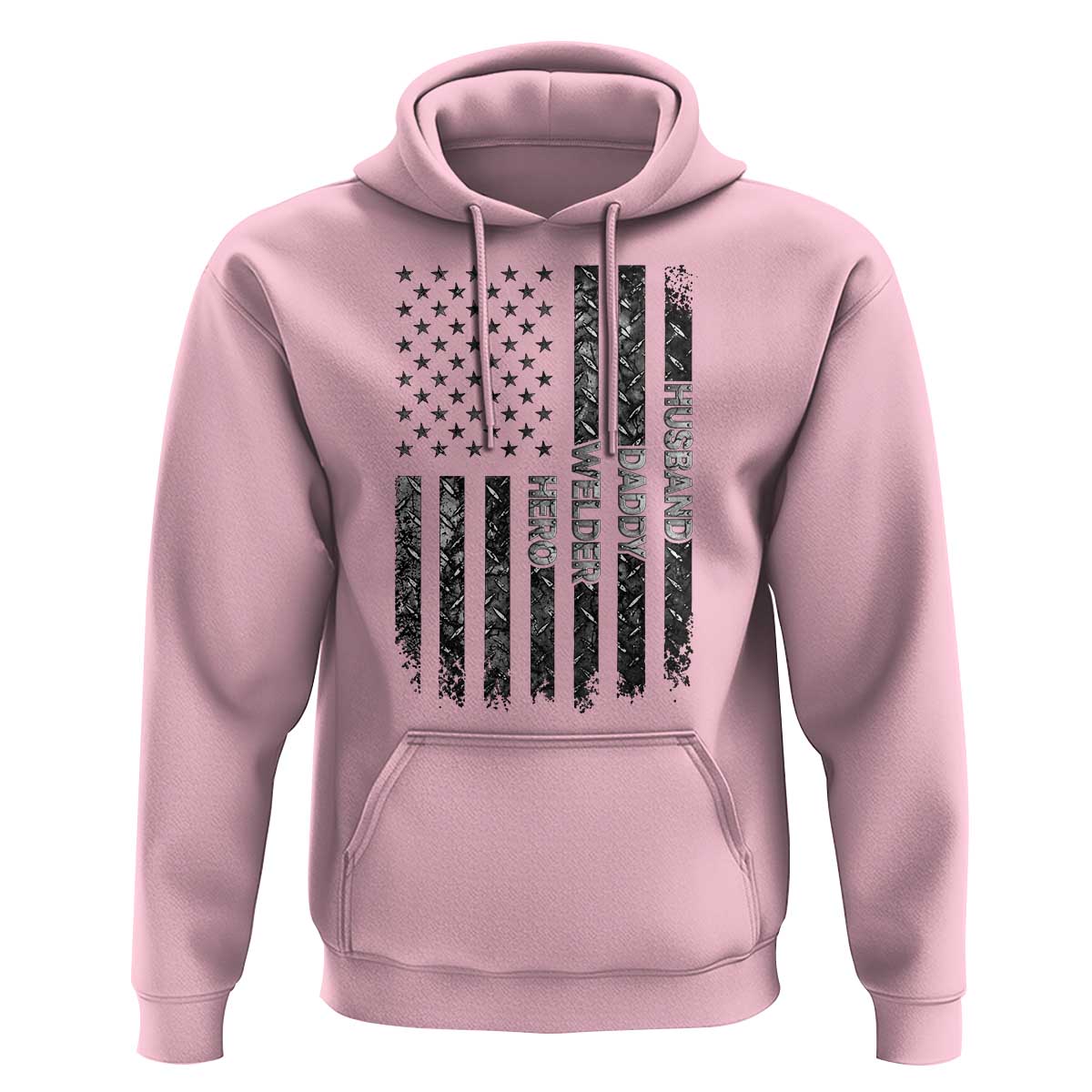 Husband Daddy Welder Hero Hoodie Patriotic Welding American Flag Graphic