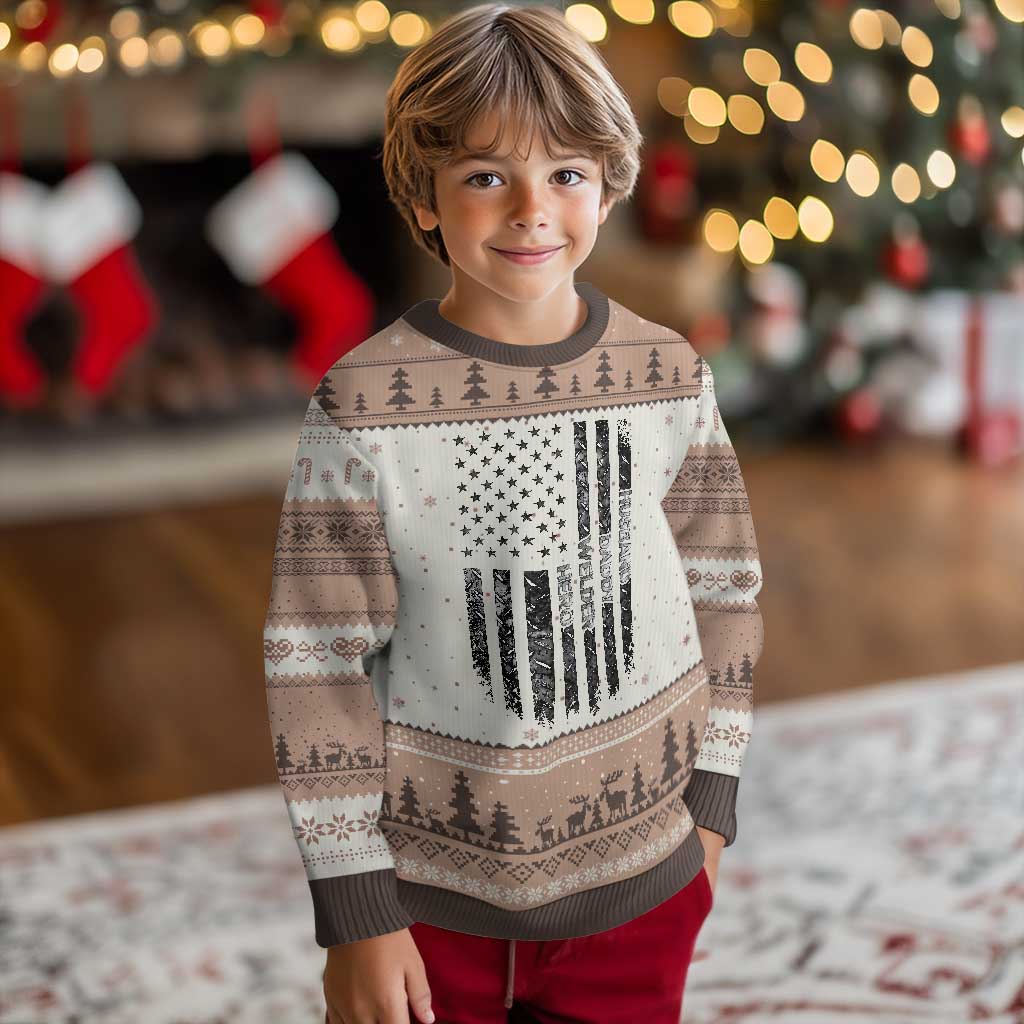 Husband Daddy Welder Hero Ugly Christmas Sweater Patriotic Welding American Flag Graphic