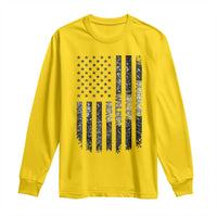 Husband Daddy Welder Hero Long Sleeve Shirt Patriotic Welding American Flag Graphic
