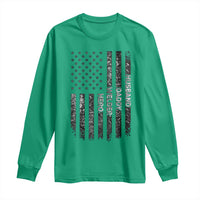 Husband Daddy Welder Hero Long Sleeve Shirt Patriotic Welding American Flag Graphic