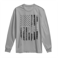 Husband Daddy Welder Hero Long Sleeve Shirt Patriotic Welding American Flag Graphic