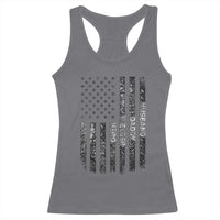 Husband Daddy Welder Hero Racerback Tank Top Patriotic Welding American Flag Graphic