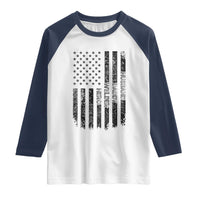 Husband Daddy Welder Hero Raglan Shirt Patriotic Welding American Flag Graphic