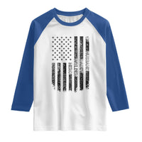 Husband Daddy Welder Hero Raglan Shirt Patriotic Welding American Flag Graphic