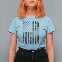 Husband Daddy Welder Hero T Shirt For Women Patriotic Welding American Flag Graphic